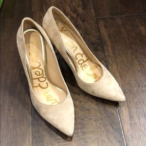 Sam Edelman suede beige pumps size 7.5